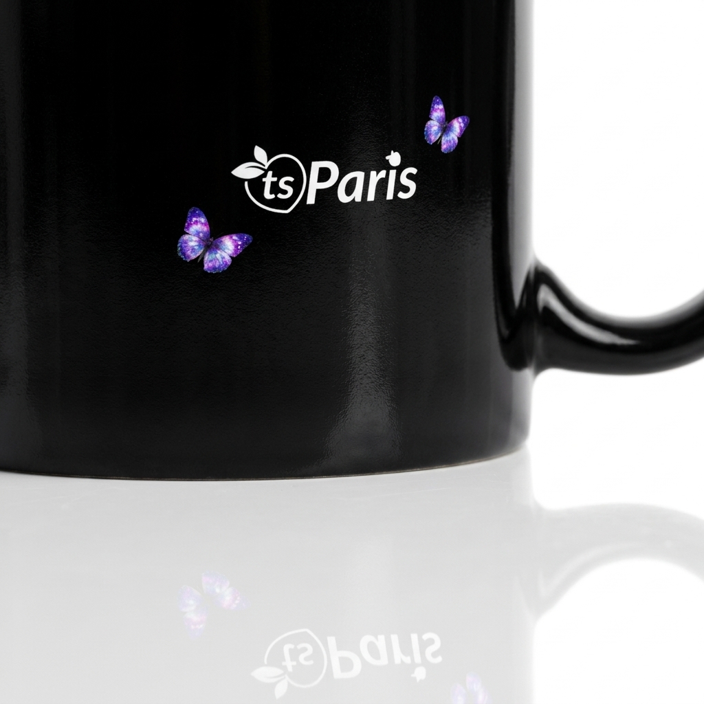 tsgabrielle® • Paris - La Tour Eiffel • Glanset krus • Svart • Keramikk • 2 str. - Black - View 32