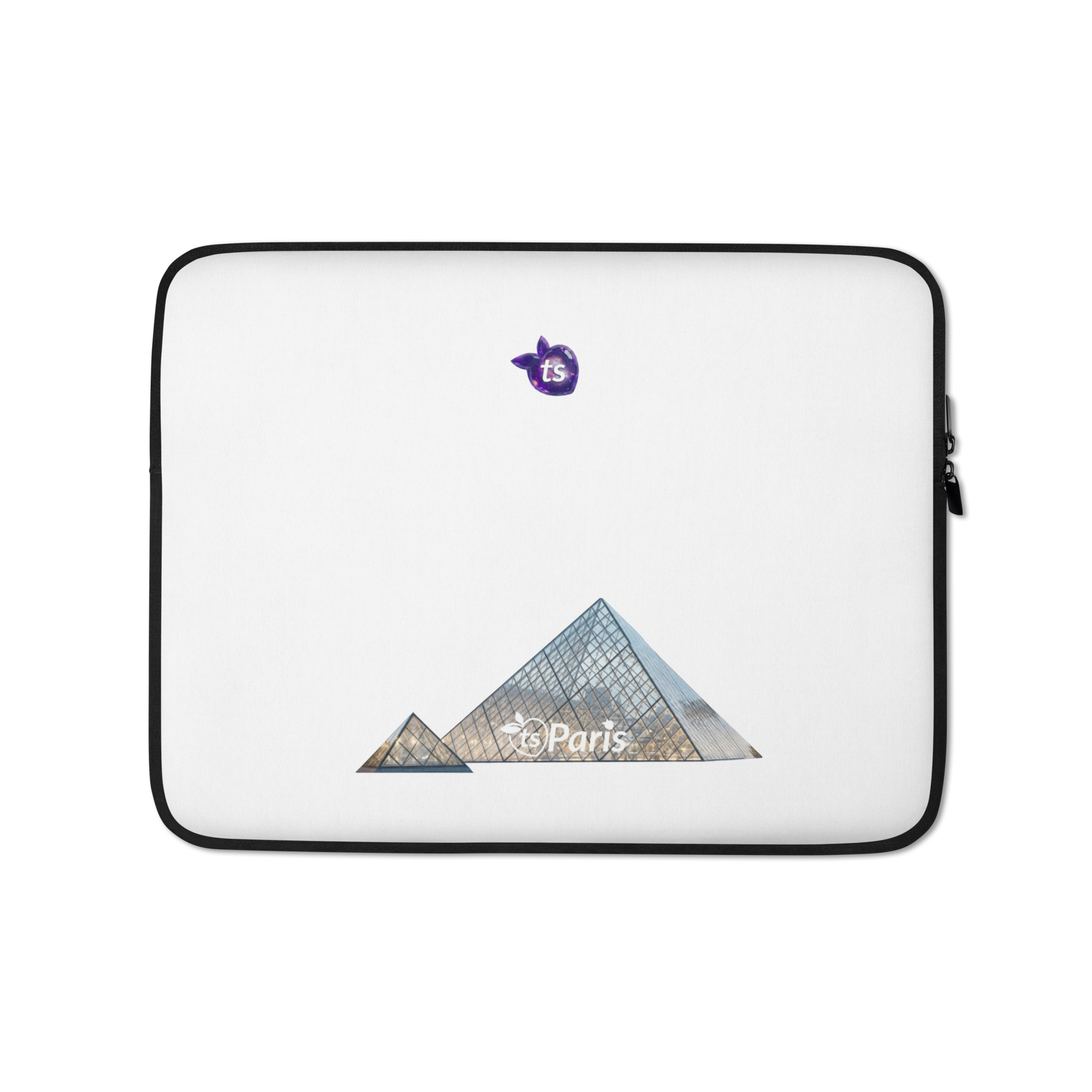 tsgabrielle® • Paris - Louvre-pyramiden • Etui til bærbar PC • 2 størrelser - 13" og 15"