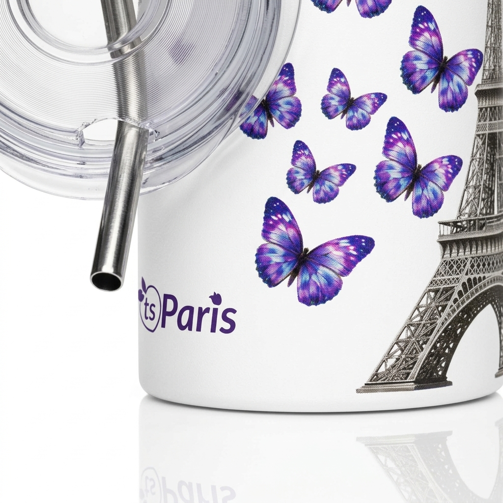 tsgabrielle® • Paris - La Tour Eiffel • Tumler • Rustfritt stål • Hvit • 20 oz - White - View 6