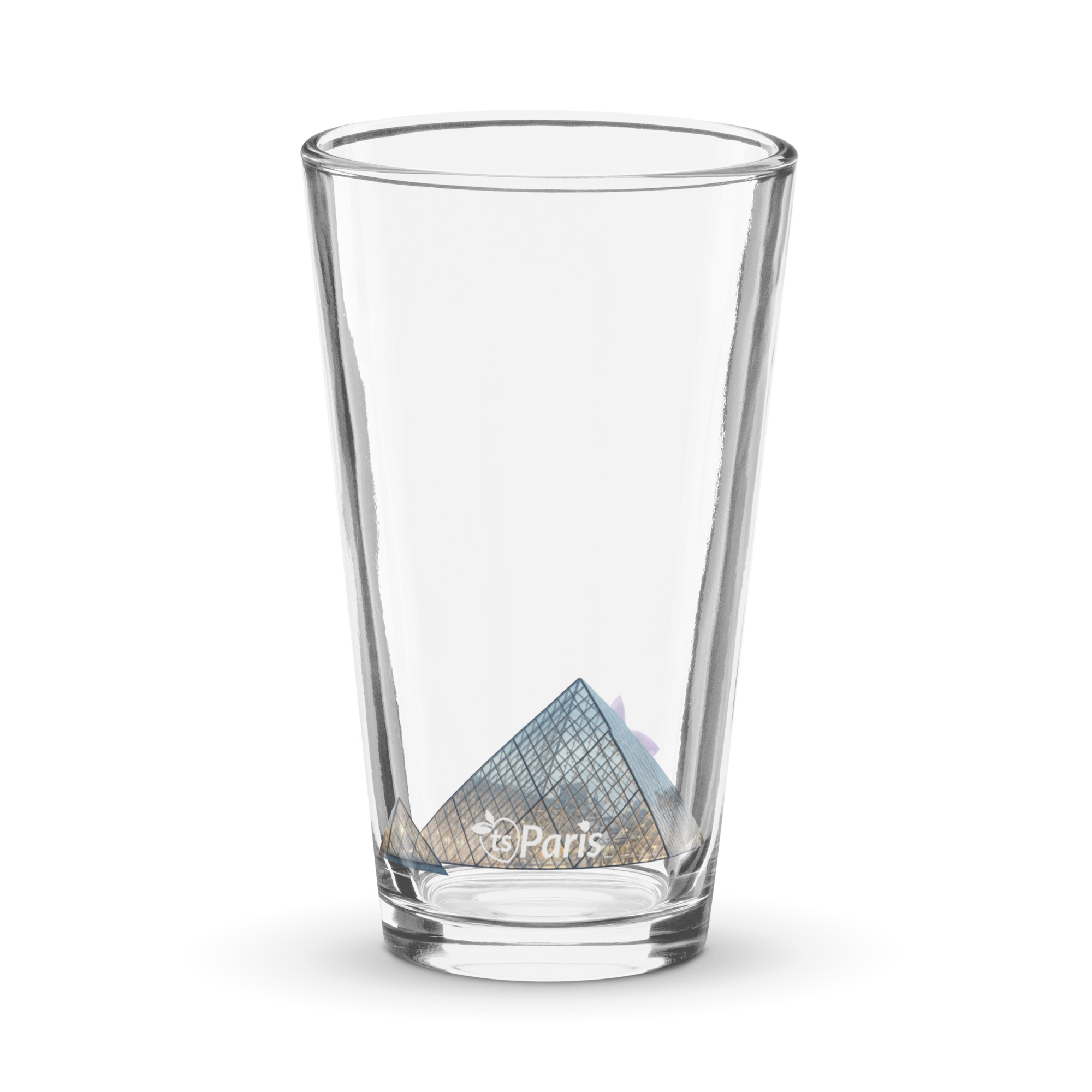 tsgabrielle® • Paris – Louvre-pyramiden • Shaker Pint Glass • 16 oz