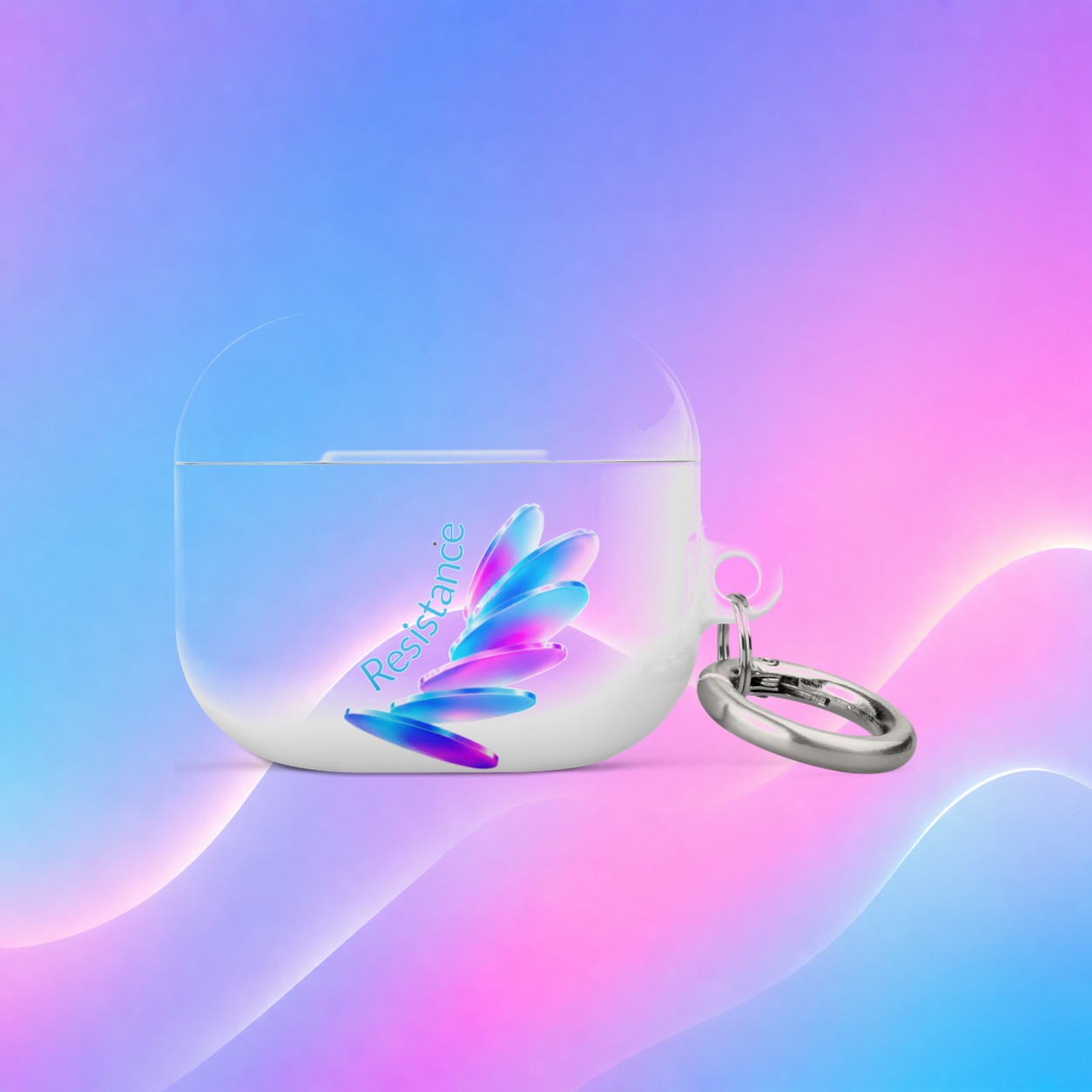 tsgabrielle® • Pride 26 • Veske kompatibel med AirPods® • Hvit