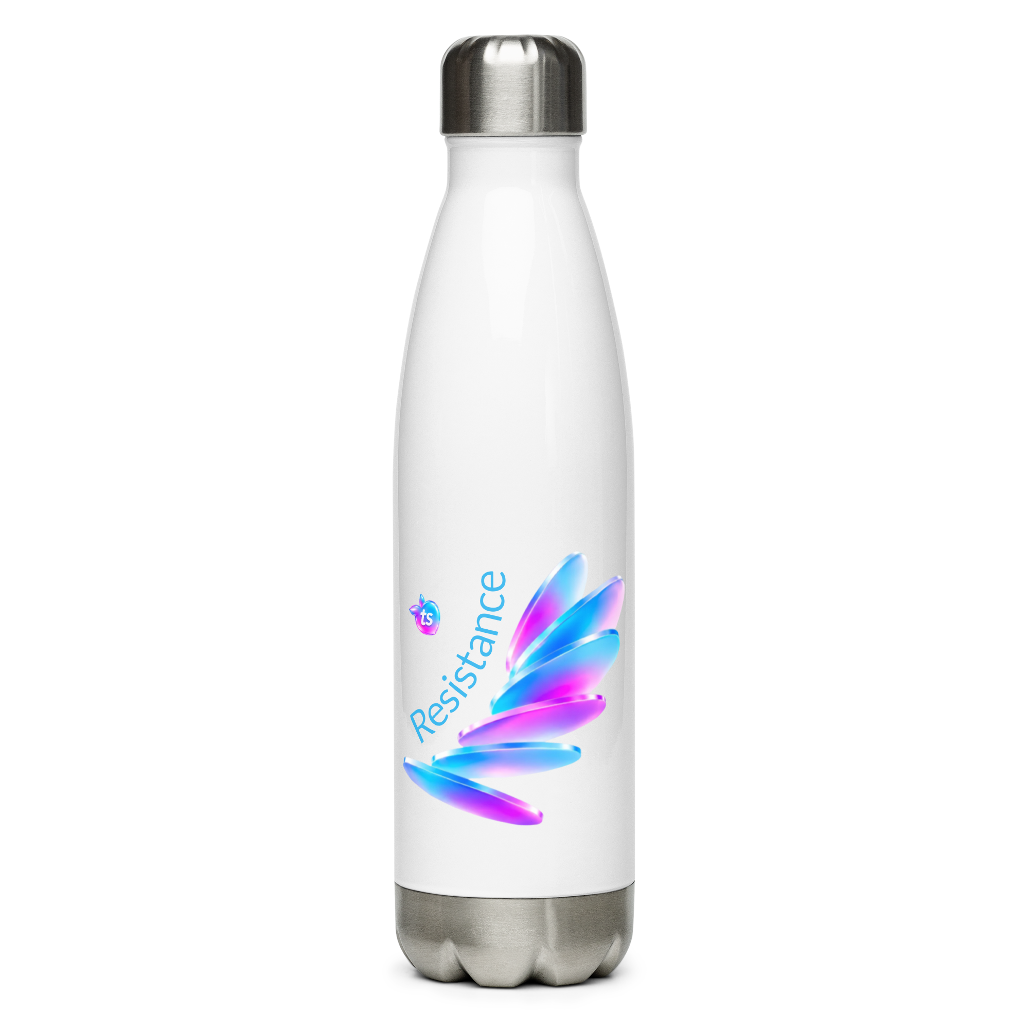 tsgabrielle® • Pride 26 • Water Bottle • White • Stainless Steel • 17 oz