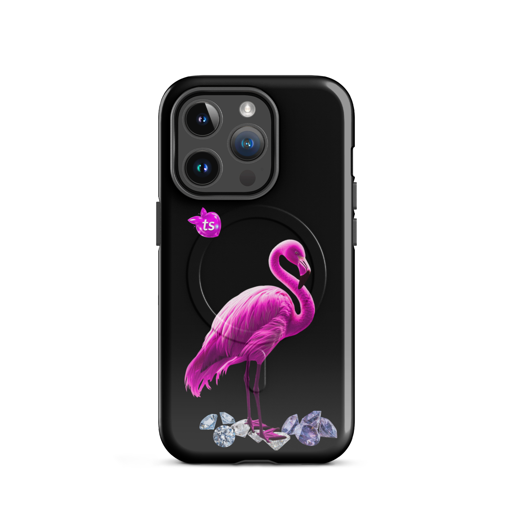 tsgabrielle® • Flamant Rose • Tough Case Compatible with iPhone® • MagSafe® • Latest Models