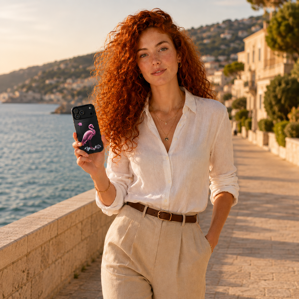 tsgabrielle® • Flamant Rose • Tough Case Compatible with iPhone® • MagSafe® • Latest Models