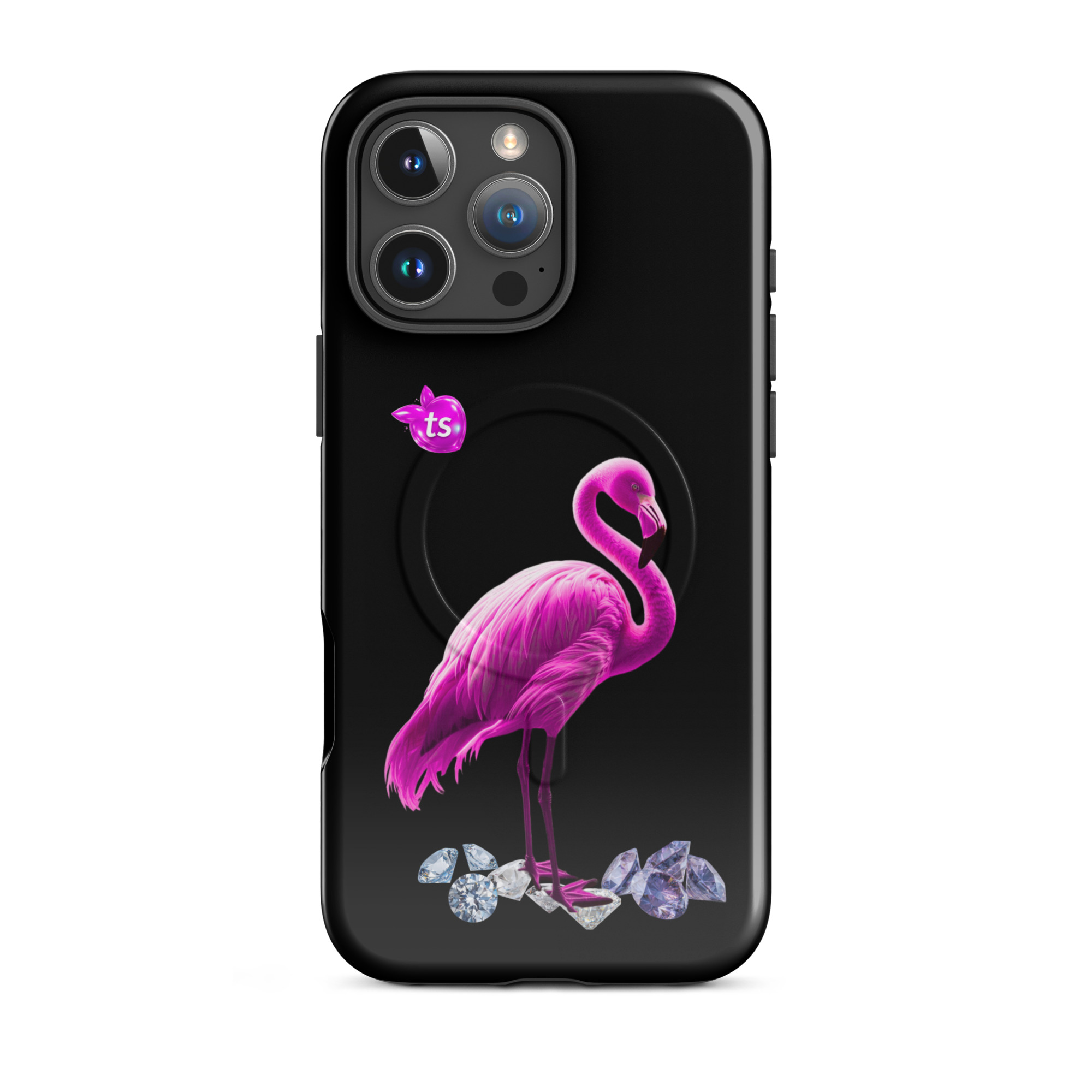 tsgabrielle® • Flamant Rose • Tough Case Compatible with iPhone® • MagSafe® • Latest Models