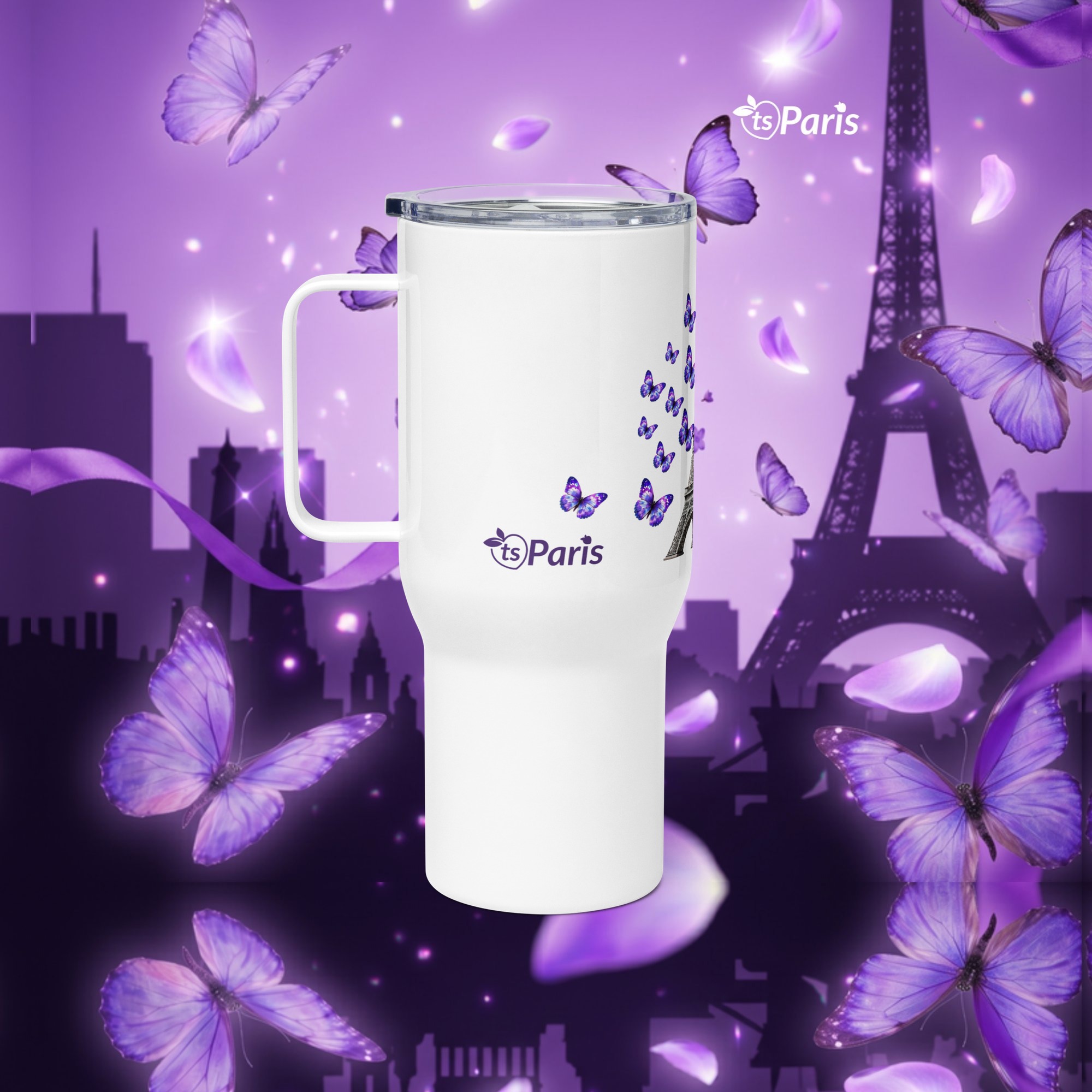 tsgabrielle® • Paris - La Tour Eiffel • Krus med håndtak • 2 størrelser - White - View 12