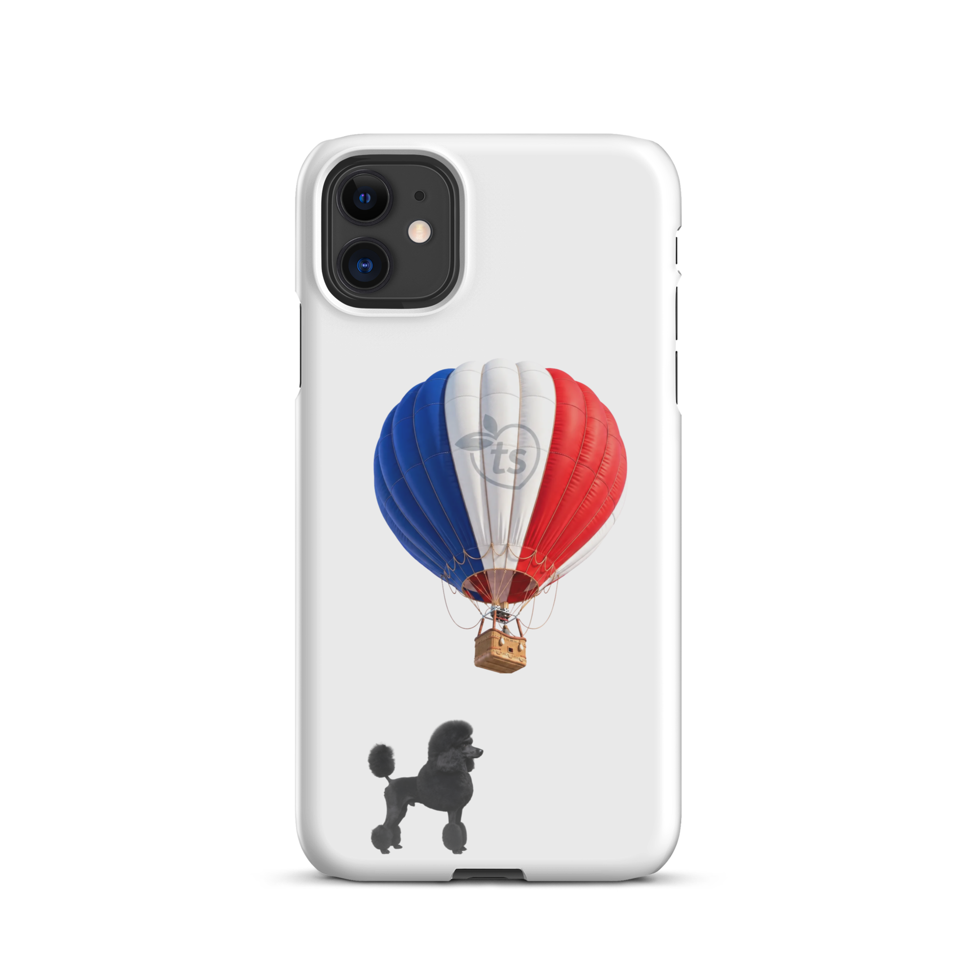 tsgabrielle® • Paris - Le Chien • Snap Case Compatible with iPhone® • White • Latest Models