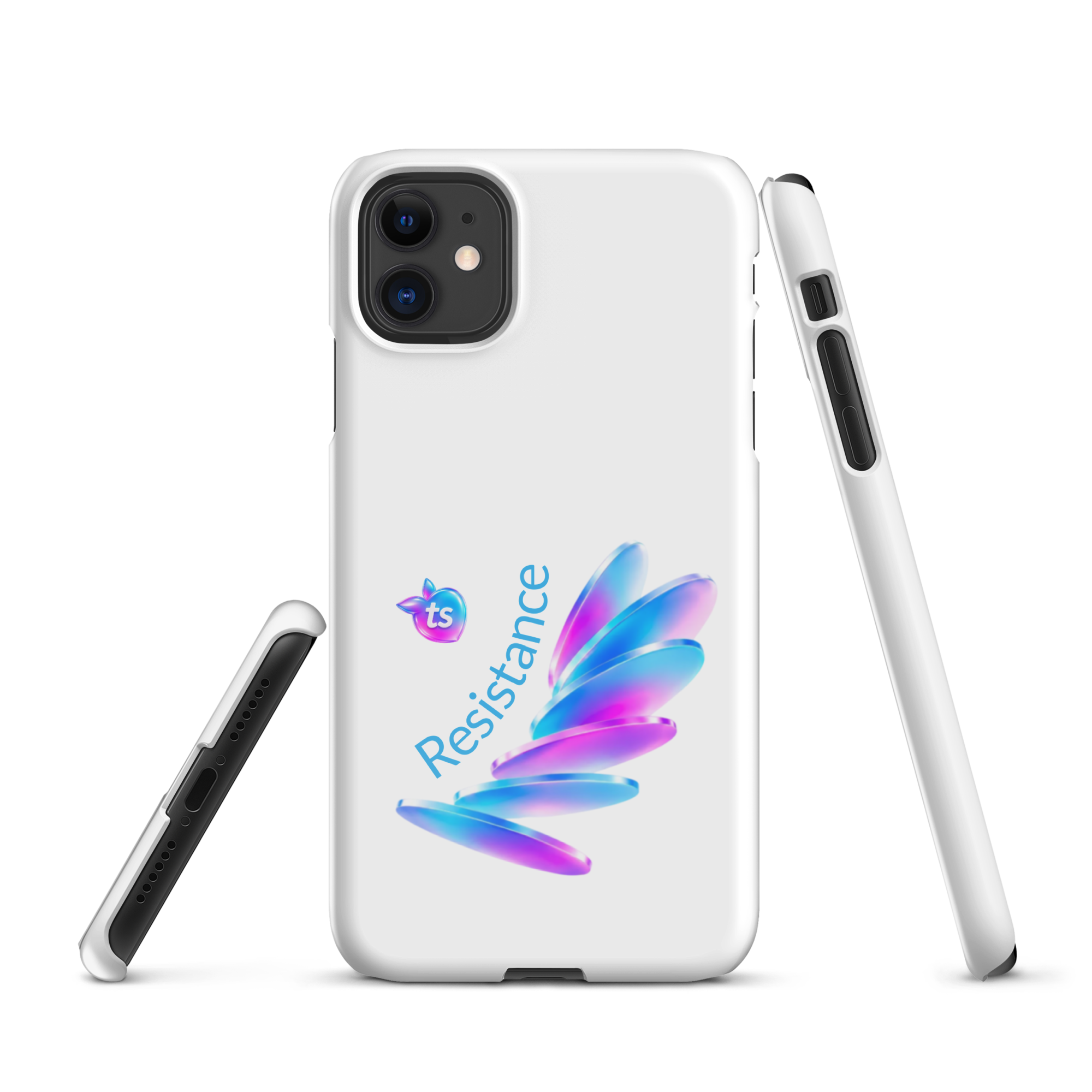 tsgabrielle® • Pride 26 - Resistance • Snap Case Compatible with iPhone® • White • Glossy • Latest Models - View 2