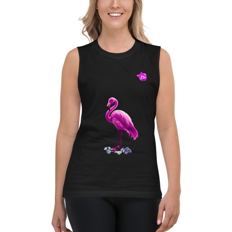 tsgabrielle® •For henne• Flamant Rose • Muskelskjorte • Svart