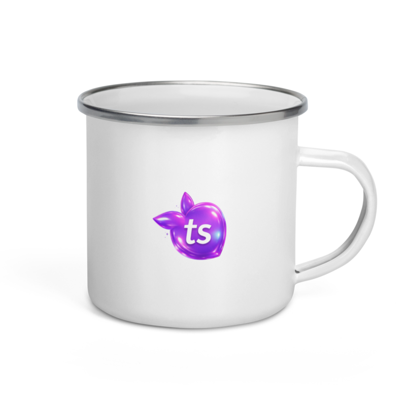 tsgabrielle® • Emaljekrus • Hvit • 12 oz