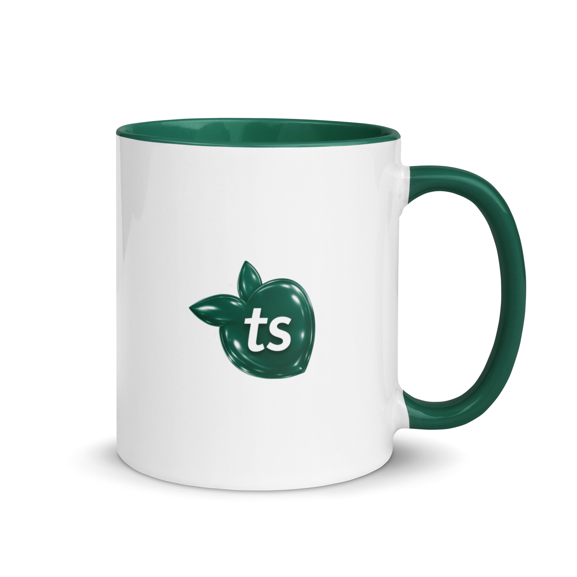 tsgabrielle® • Mug with Color Dark Green Inside • Ceramic • 2 Sizes