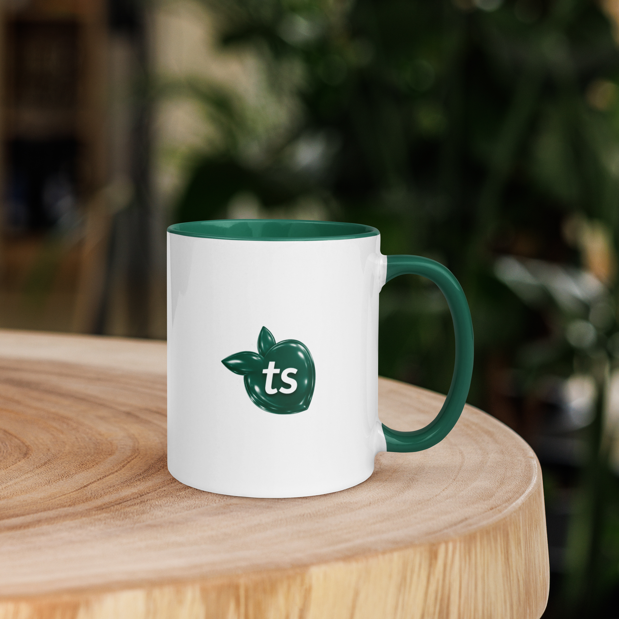tsgabrielle® • Mug with Color Dark Green Inside • Ceramic • 2 Sizes