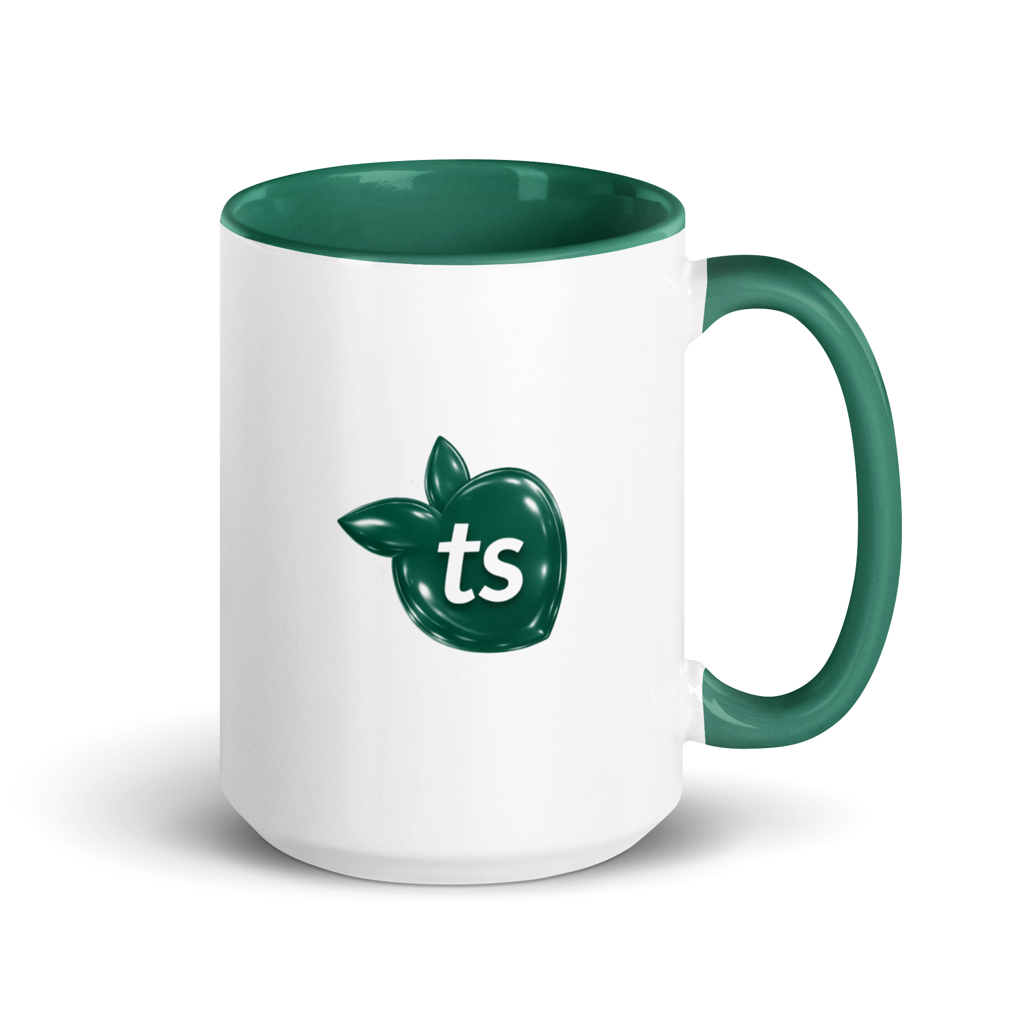tsgabrielle® • Mug with Color Dark Green Inside • Ceramic • 2 Sizes