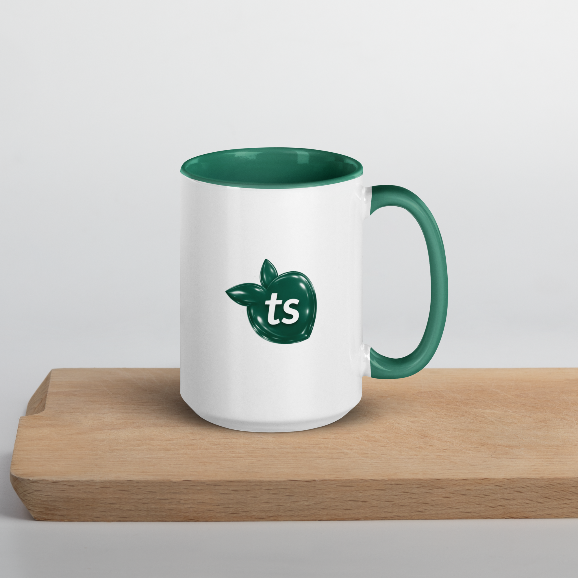 tsgabrielle® • Mug with Color Dark Green Inside • Ceramic • 2 Sizes