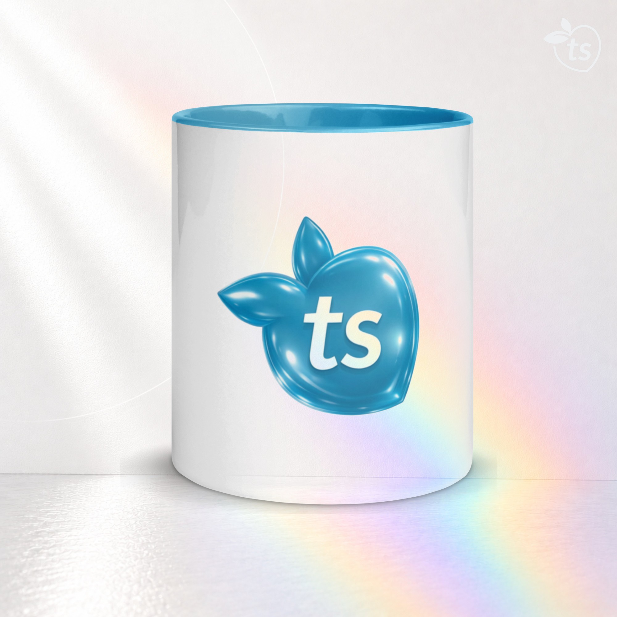 tsgabrielle® • Krus med lyseblå innside • Keramikk • 2 størrelser