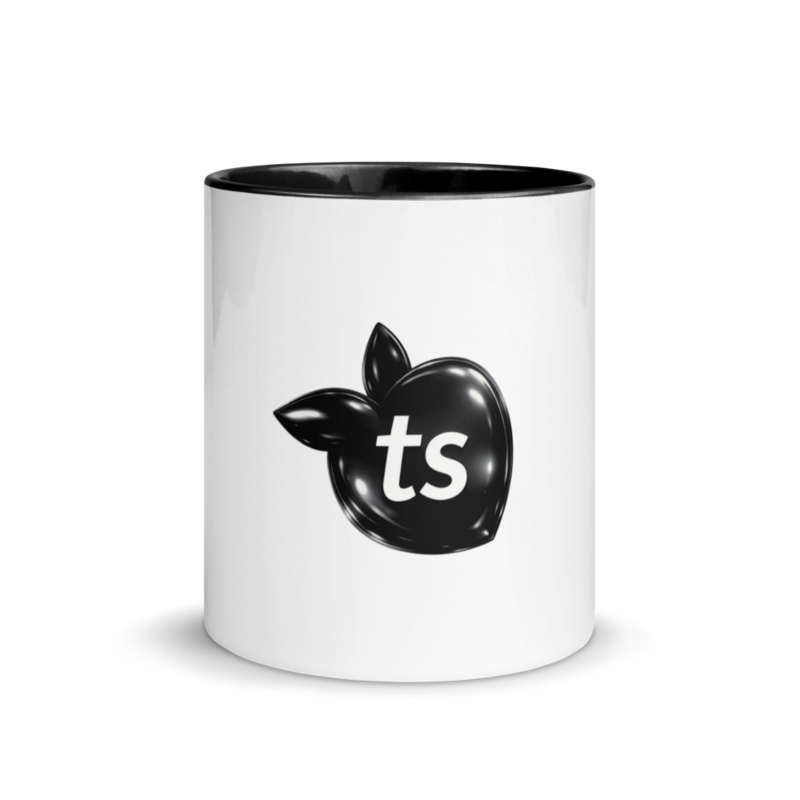 tsgabrielle® • Krus med farge svart inni • Keramikk • 2 størrelser
