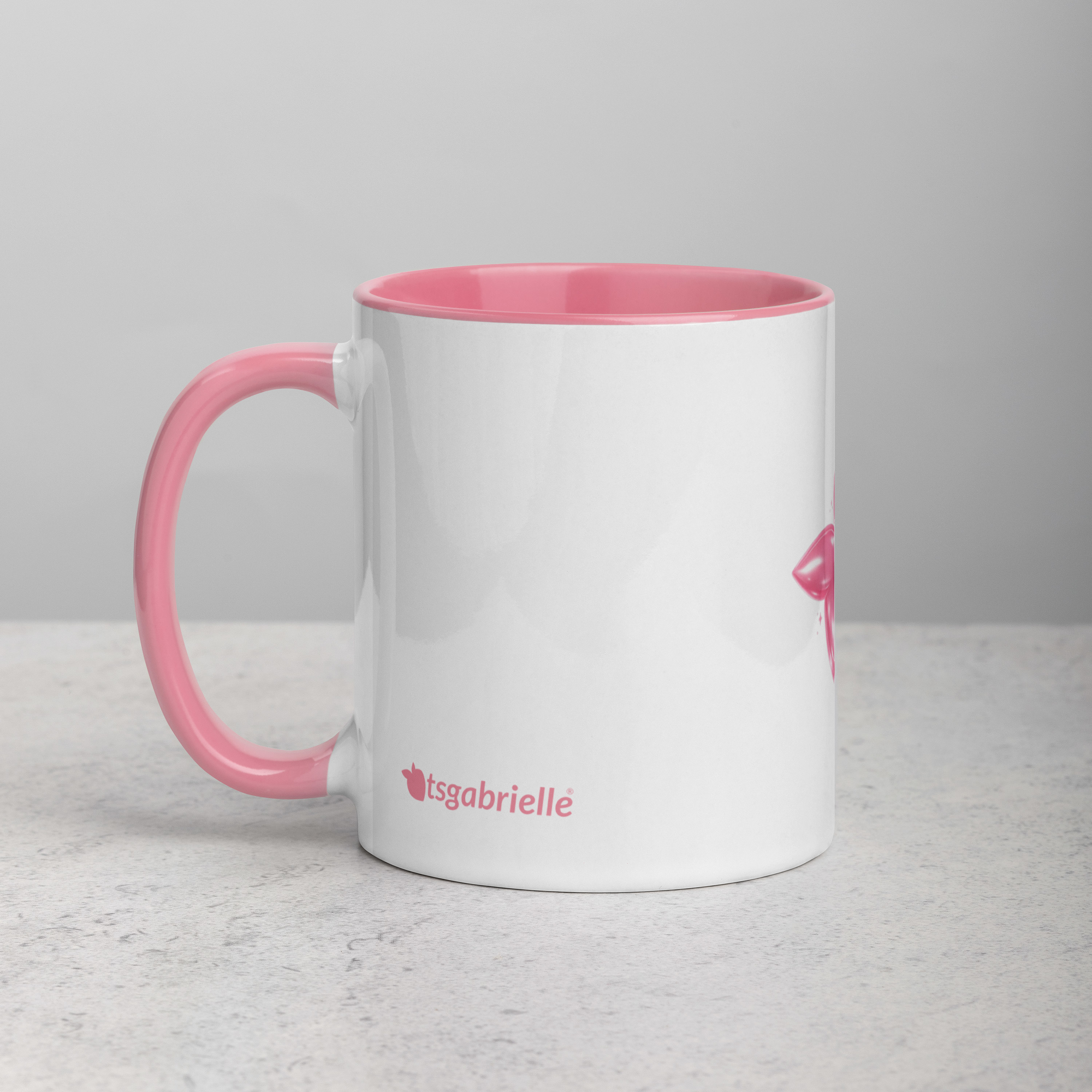 tsgabrielle® • Mug with Color Pink Inside • Ceramic • 11 oz - View 6