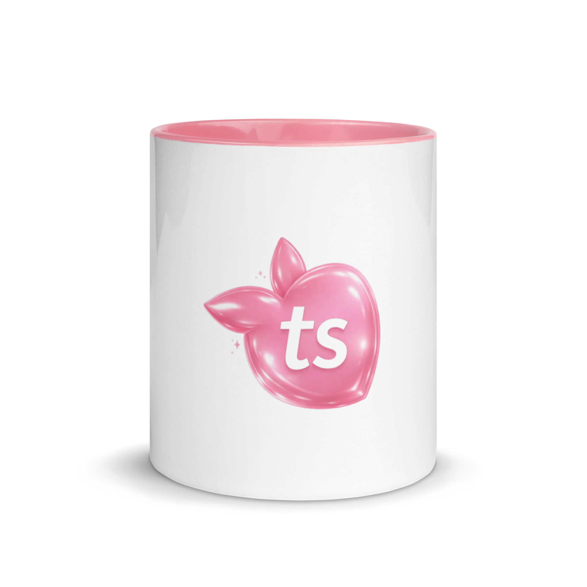 tsgabrielle® • Krus med rosa innside • Keramikk • 11 oz